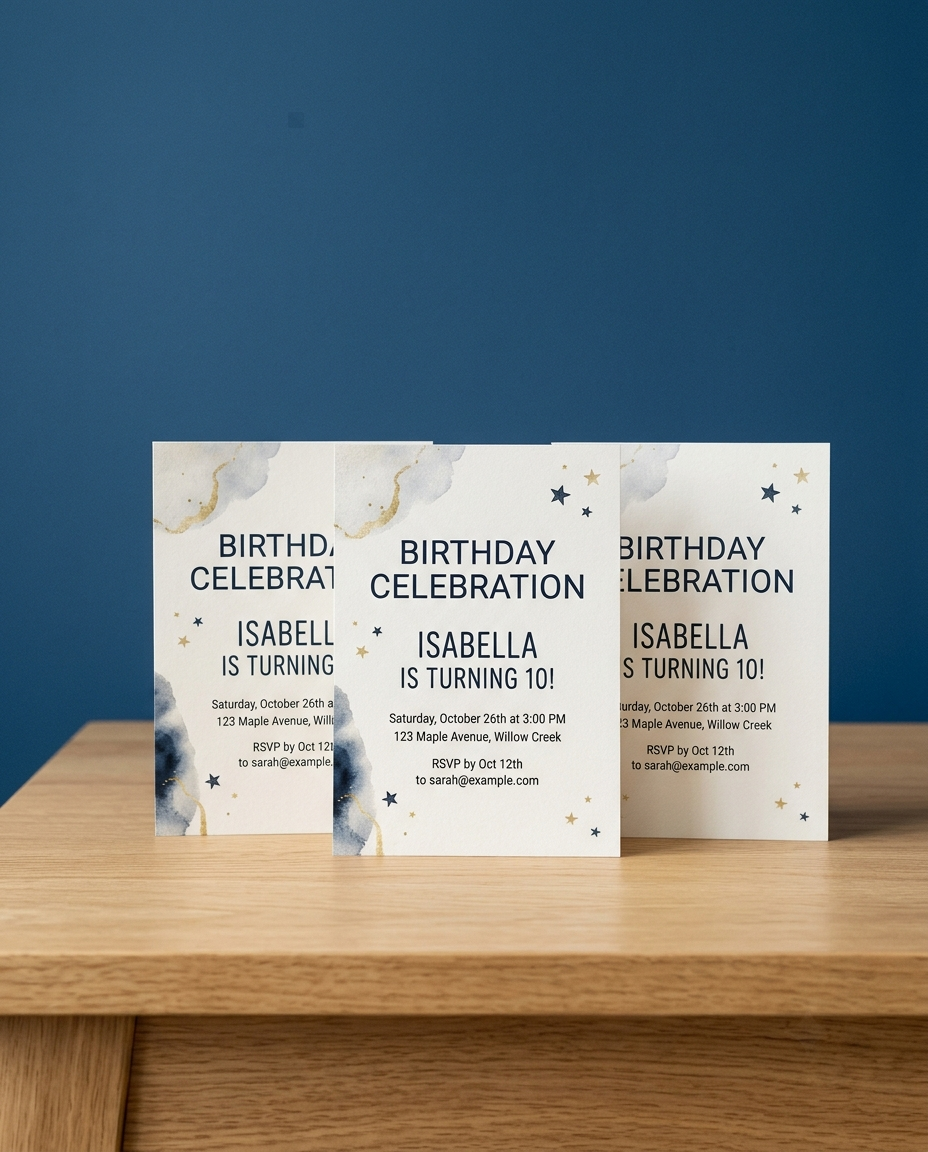 Birthday Invitation Cards