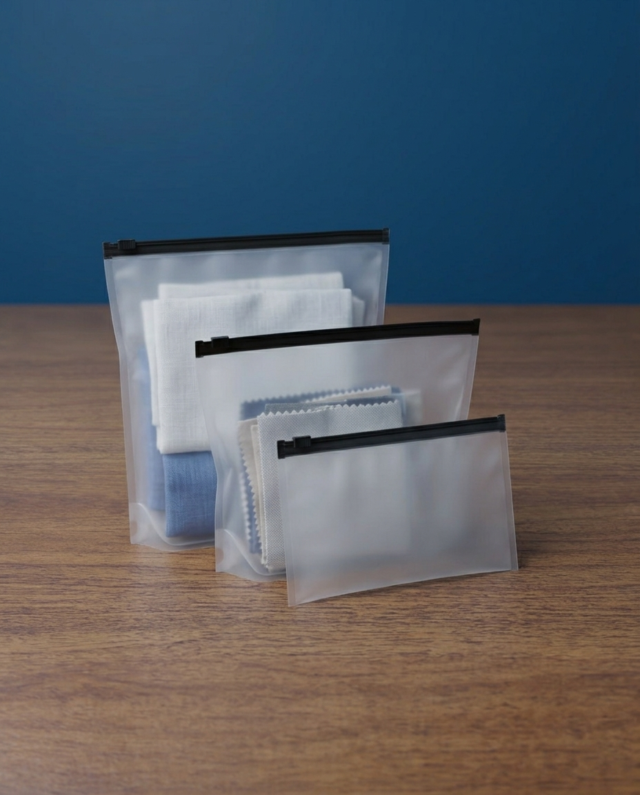 Frosted Zipper Bags