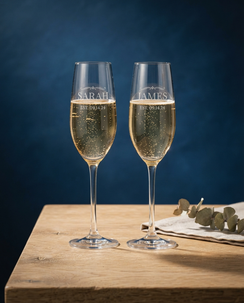 Personalised Champagne Glasses